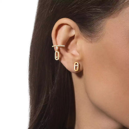 [Amore Jewels]Move Uno Diamond Stud Earrings