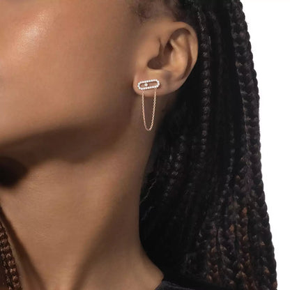 [Amore Jewels]Move Uno Diamond Earrings