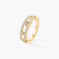 [Amore Jewels] Baby Move Gold Diamond Pave_ Ring