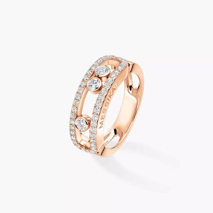 [Amore Jewels] Move Gold Diamond Pave_ Ring
