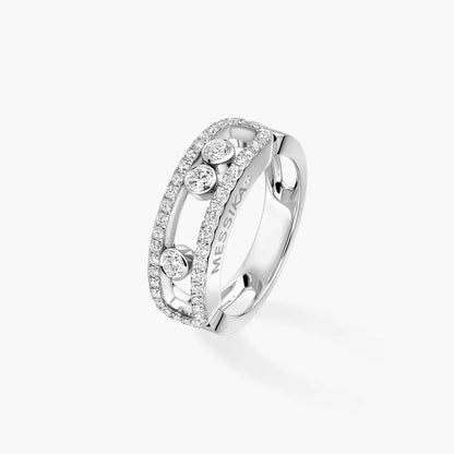 [Amore Jewels] Move Gold Diamond Pave_ Ring