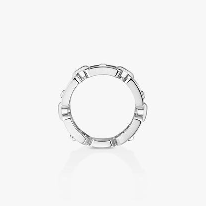 [Amore Jewels]Move Link Pave_-Set Diamond Ring in Gold
