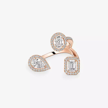 [Amore Jewels]  Diamond Ring 0,25ct My Twin Trilogy