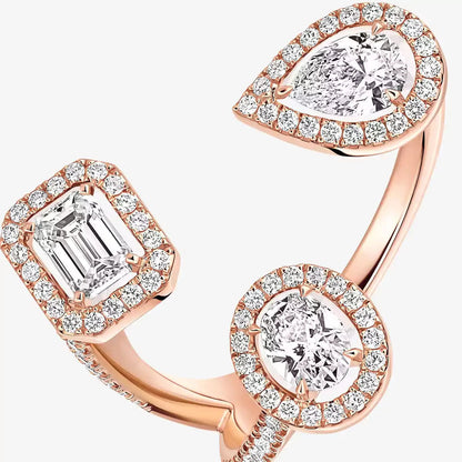 [Amore Jewels]  Diamond Ring 0,25ct My Twin Trilogy