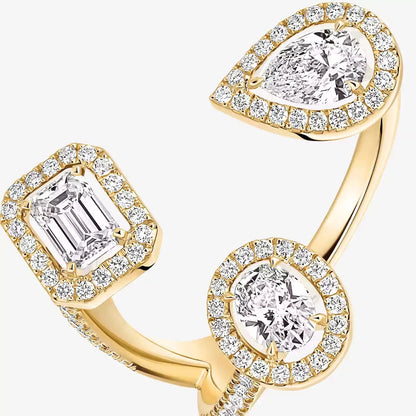 [Amore Jewels]  Diamond Ring 0,25ct My Twin Trilogy
