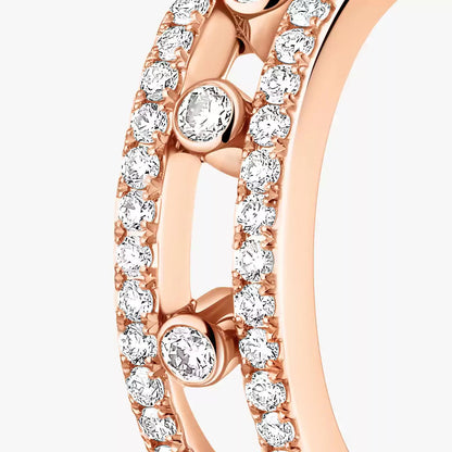 [Amore Jewels]Diamond Pave_ Hoop Earrings Move