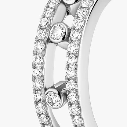 [Amore Jewels]Diamond Pave_ Hoop Earrings Move