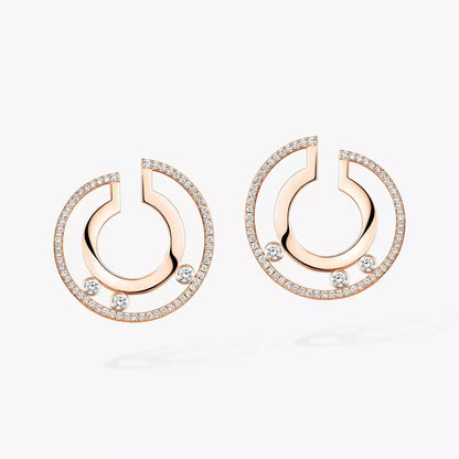 [Amore Jewels] Move Romane Small Diamond Hoop Earrings