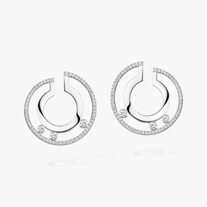 [Amore Jewels] Move Romane Small Diamond Hoop Earrings