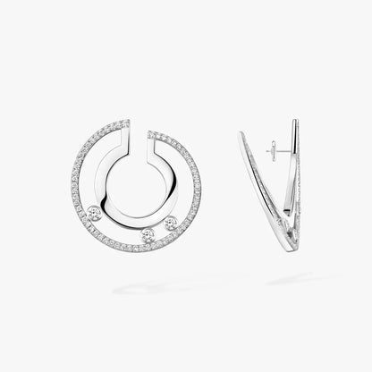 [Amore Jewels] Move Romane Small Diamond Hoop Earrings