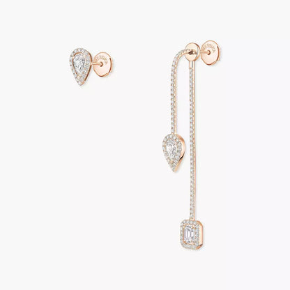 [Amore Jewels]Diamond Drop Earrings My Twin