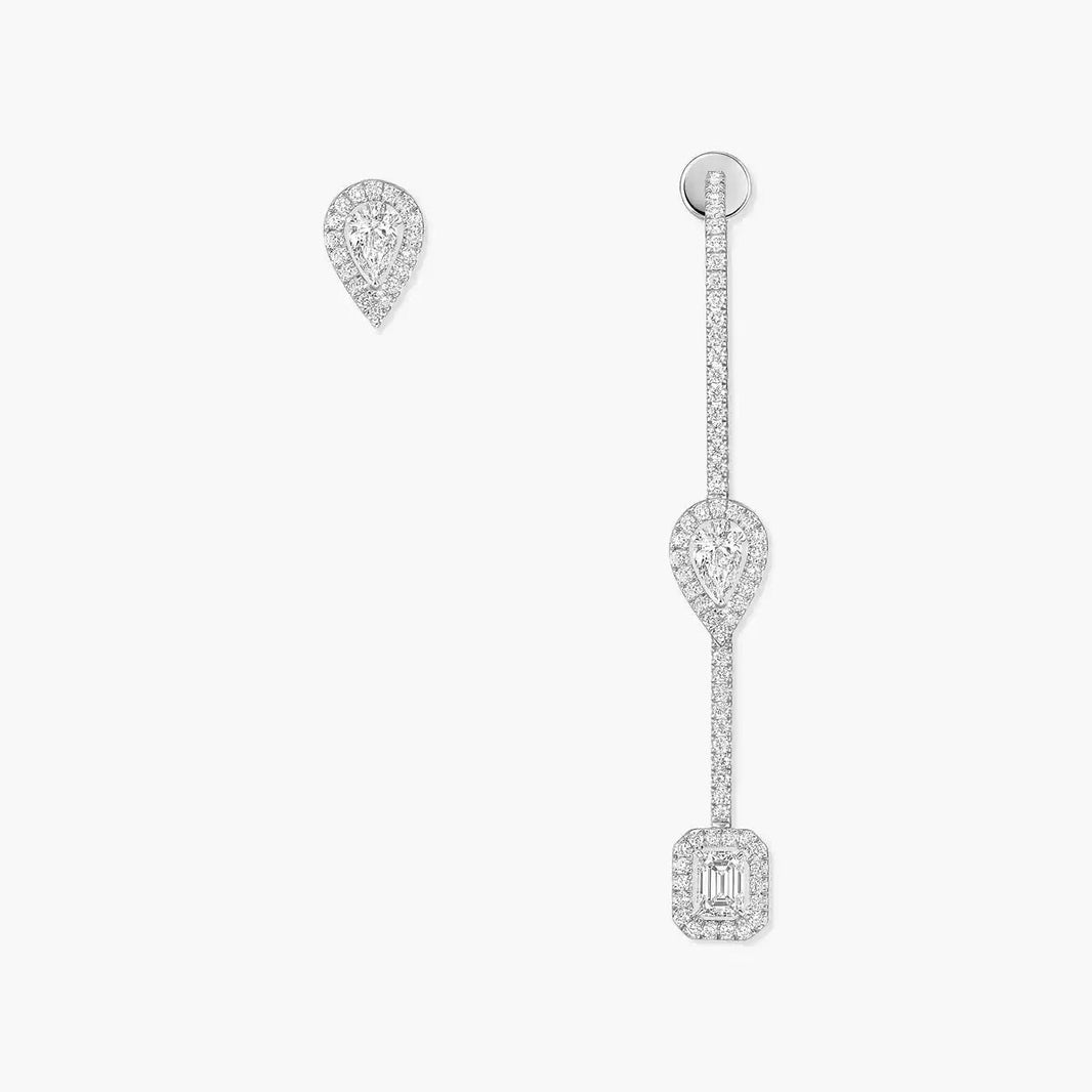 [Amore Jewels]Diamond Drop Earrings My Twin