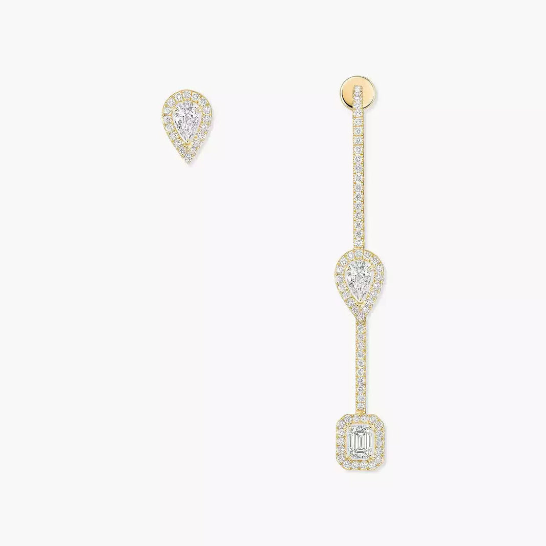 [Amore Jewels]Diamond Drop Earrings My Twin