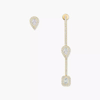 [Amore Jewels]Diamond Drop Earrings My Twin