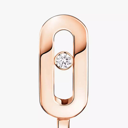 [Amore Jewels]Diamond Mini Hoop Earrings Move Classique
