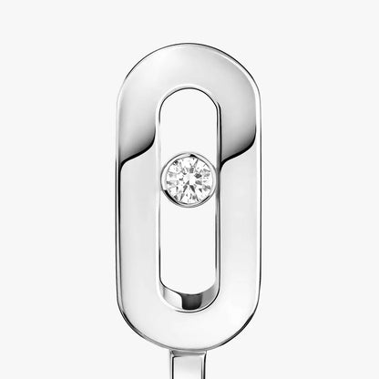 [Amore Jewels]Diamond Mini Hoop Earrings Move Classique