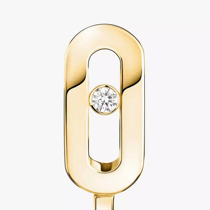[Amore Jewels]Diamond Mini Hoop Earrings Move Classique