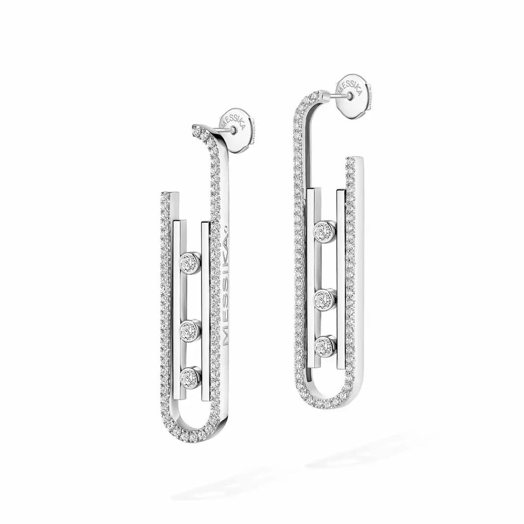 [Amore Jewels]Diamond Pendant Earrings Move 10Th