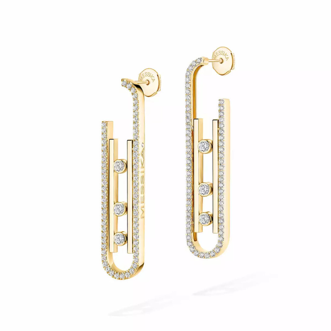 [Amore Jewels]Diamond Pendant Earrings Move 10Th