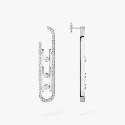 [Amore Jewels]Diamond Pendant Earrings Move 10Th