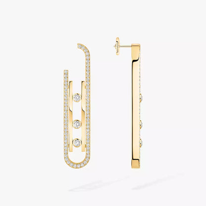 [Amore Jewels]Diamond Pendant Earrings Move 10Th