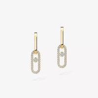 [Amore Jewels]Move Link Diamond Earrings
