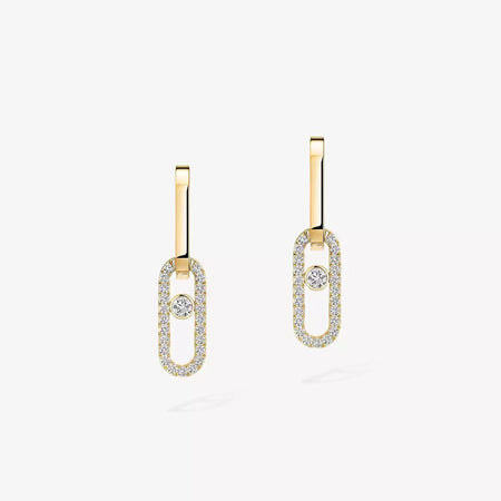 [Amore Jewels]Move Link Diamond Earrings