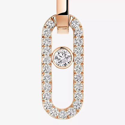 [Amore Jewels]Move Link Diamond Earrings