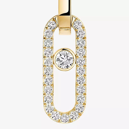 [Amore Jewels]Move Link Diamond Earrings