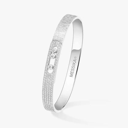 [Amore Jewels]Move Noa Ciselé half pavé bangle