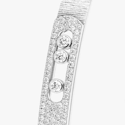 [Amore Jewels]Move Noa Ciselé half pavé bangle