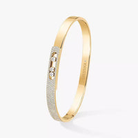 [Amore Jewels]Move Noa Rose Gold Pavé Diamond Bangle Bracelet
