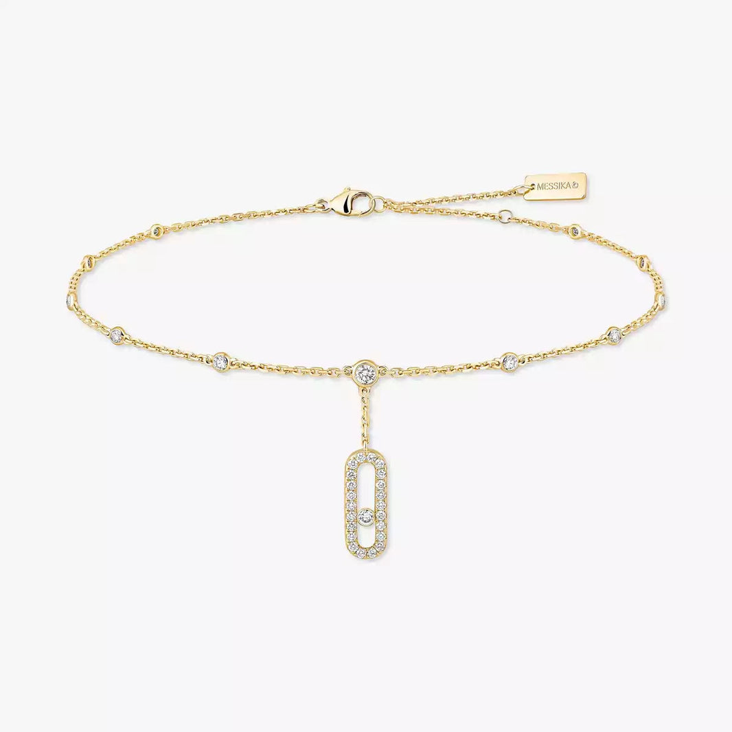 [Amore Jewels] Move Uno pavé ankle bracelet