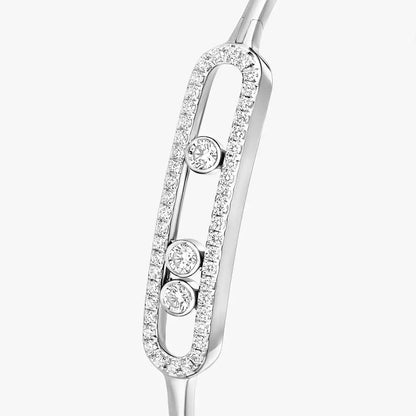 [Amore Jewels]Move Pavé Diamond Bangle Bracelet M