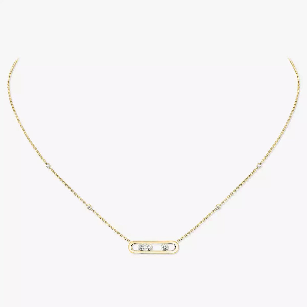 [Amore Jewels] Baby Move Gold Diamond Necklace