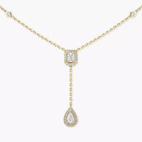 [Amore Jewels]Gold Diamond Tie Necklace