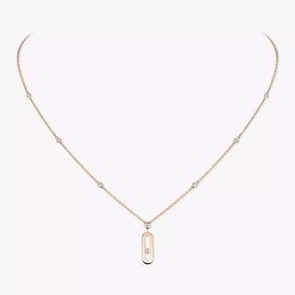 [Amore Jewels] Move Uno Gold Diamond Long Necklace
