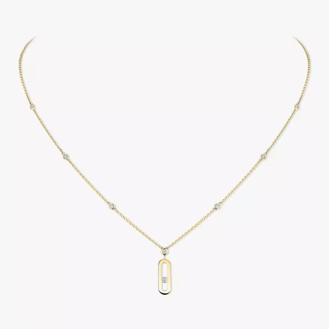 [Amore Jewels] Move Uno Gold Diamond Long Necklace