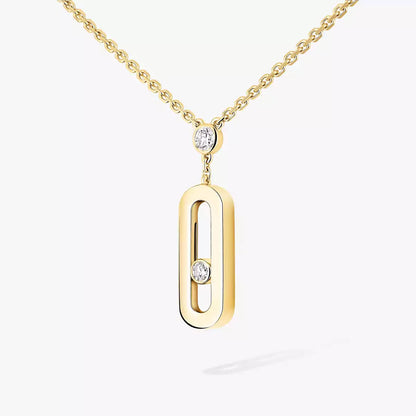 [Amore Jewels] Move Uno Gold Diamond Long Necklace