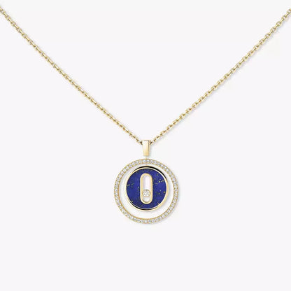 [Amore Jewels]Lucky Move Diamond Necklace in Rose Gold and White Mother-of-Pearl