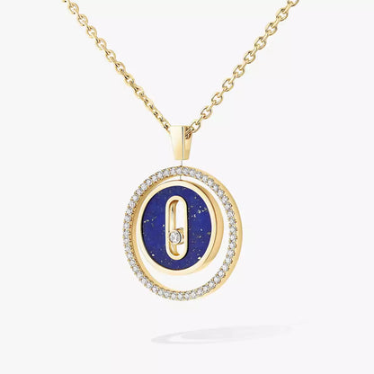 [Amore Jewels]Lucky Move Diamond Necklace in Rose Gold and White Mother-of-Pearl