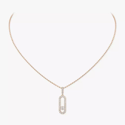 [Amore Jewels]Move Uno Diamond Necklace in Rose Gold