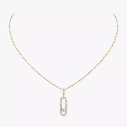 [Amore Jewels]Move Uno Diamond Necklace in Rose Gold