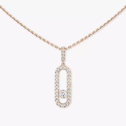 [Amore Jewels]Move Uno Diamond Necklace in Rose Gold