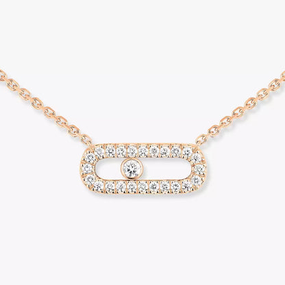 [Amore Jewels]Diamond Necklace Move Uno