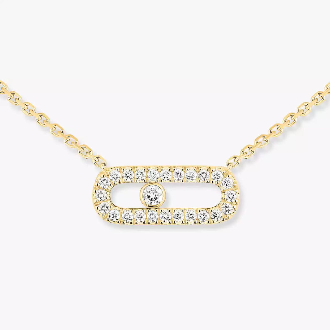 [Amore Jewels]Diamond Necklace Move Uno