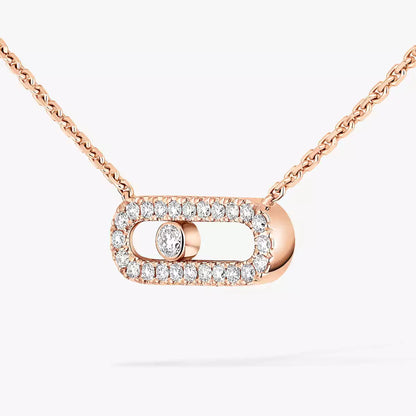 [Amore Jewels]Diamond Necklace Move Uno
