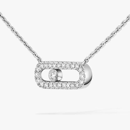 [Amore Jewels]Diamond Necklace Move Uno