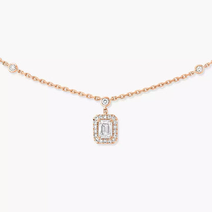 [Amore Jewels]My Twin Diamond Necklace in Silver
