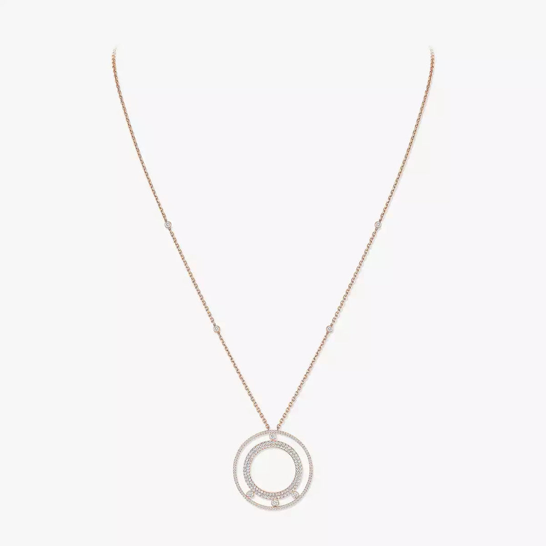 [Amore Jewels]Move Romane Long Pave_-Set Diamond Necklace
